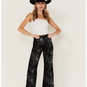 Free People X Wrangler Wanderer Star Struck Jeans